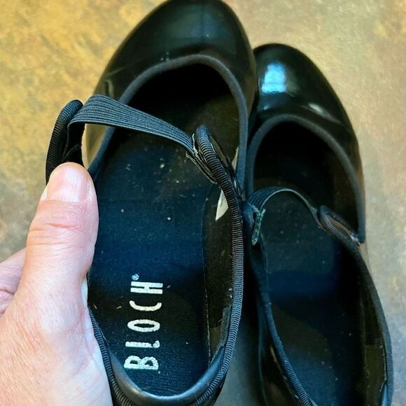 Bloch Girl’s Black Snap Tap Shoes 1 1/2 M - Picture 10 of 16